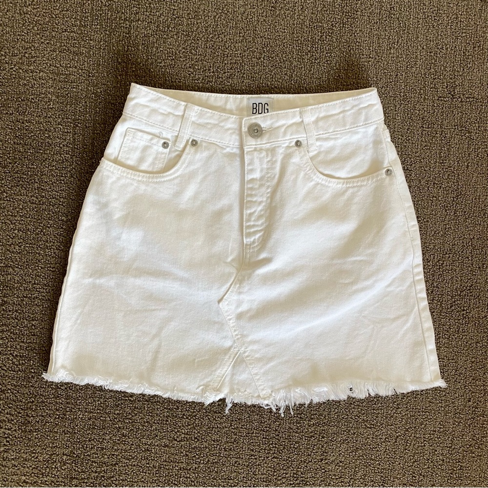 Urban outfitters white denim BDG skirt